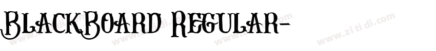 BlackBoard Regular字体转换